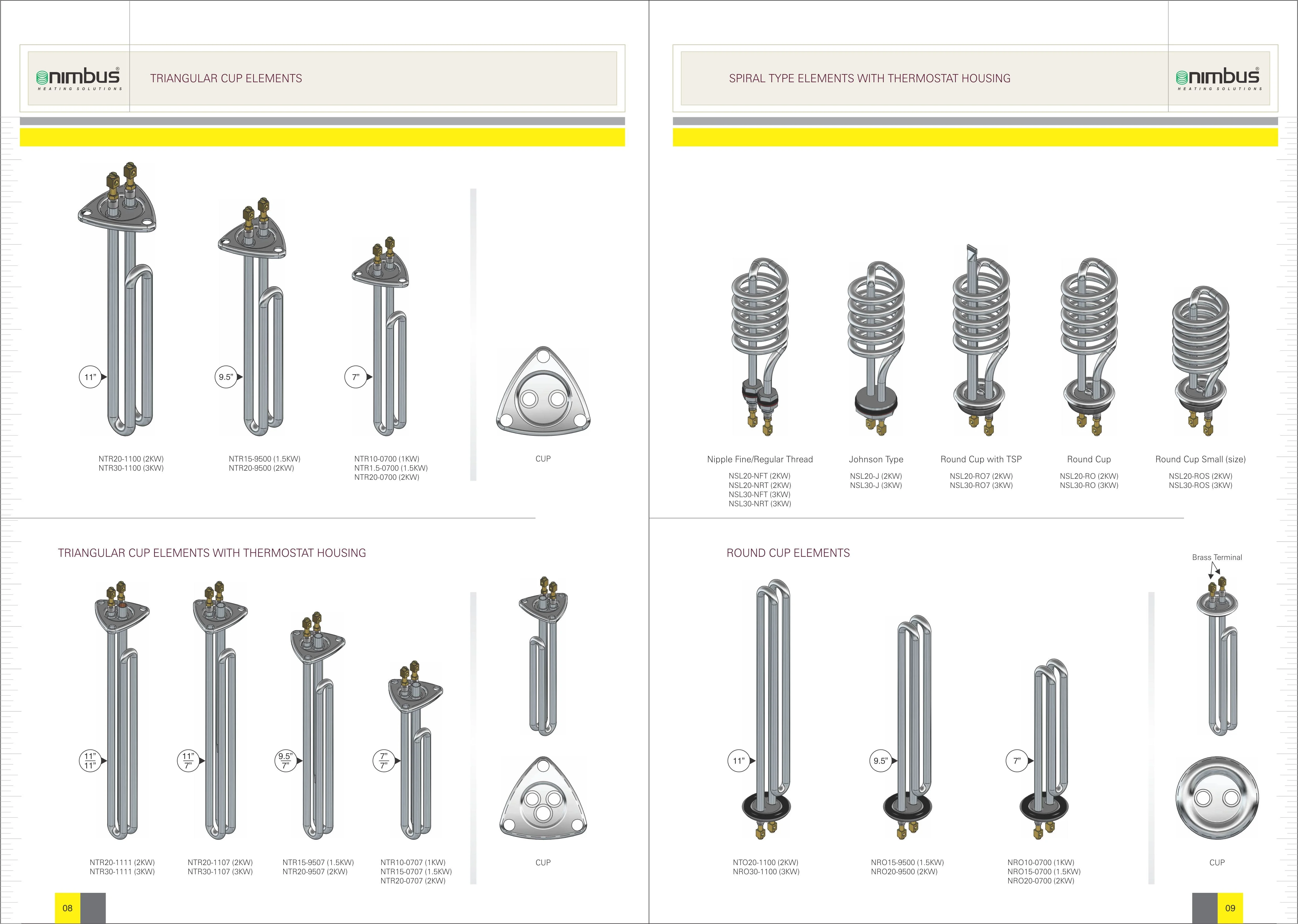 Nimbus Heating Solutions – Product Catalogue Design