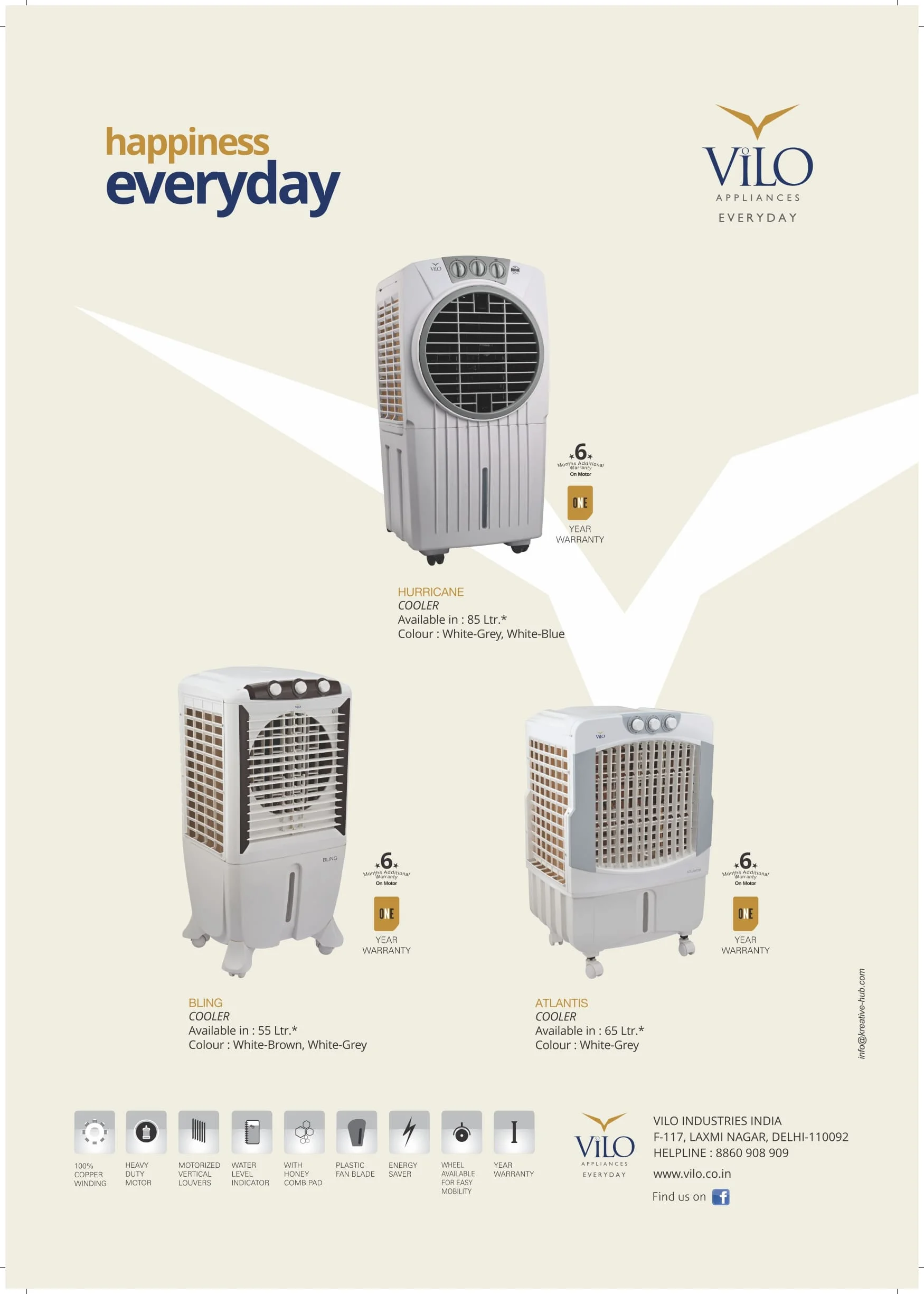 Vilo Appliances – Leaflet Design