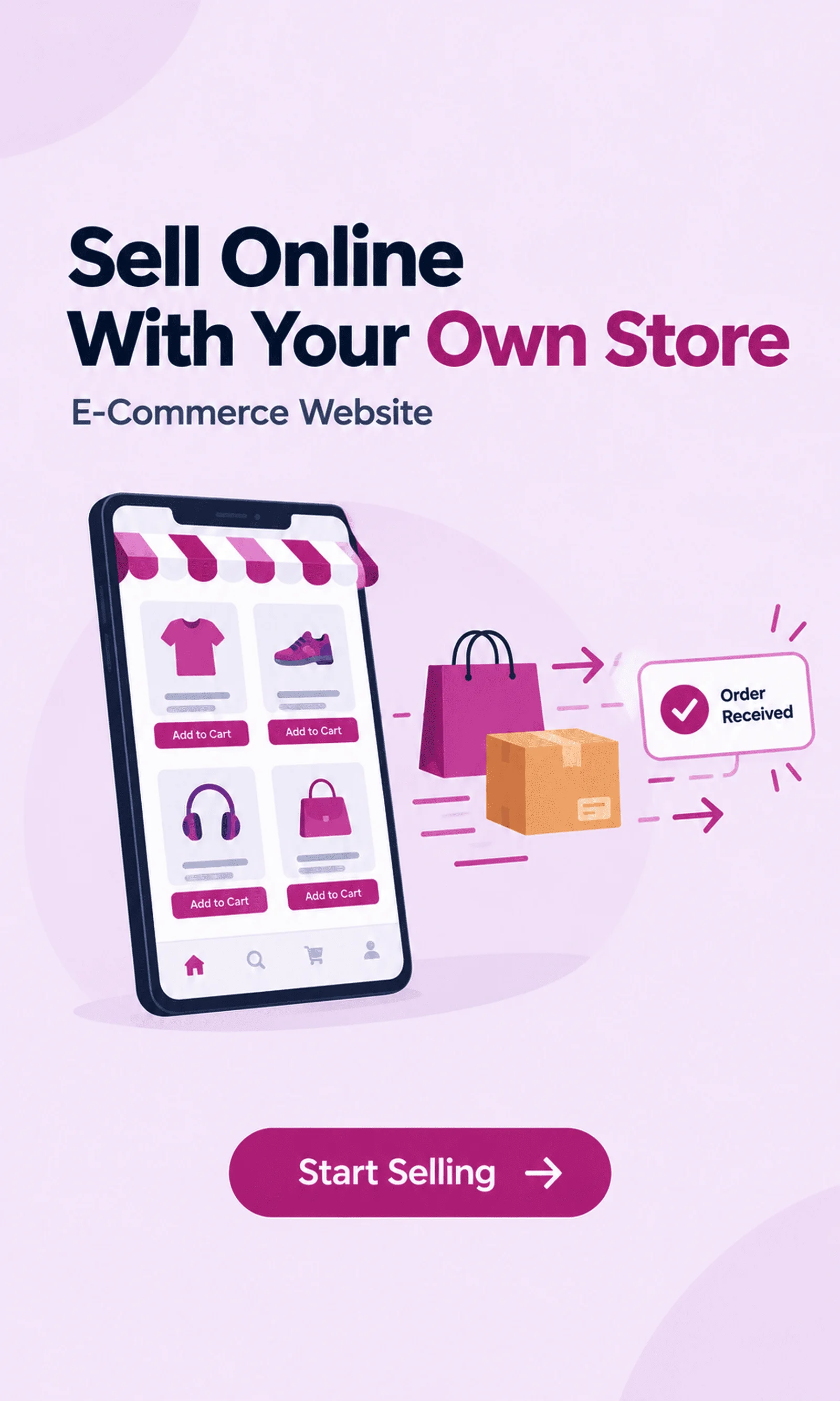 Sell online with your own store – e-commerce website Sell online with your own store – e-commerce website